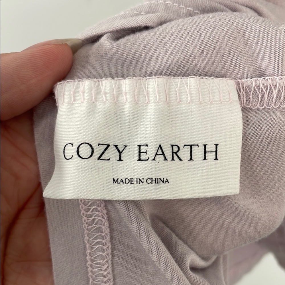Cozy Earth Women's Lavender Stretch Short Sleeve Bamboo Pajama Top Sz XXXL - Picture 5 of 7